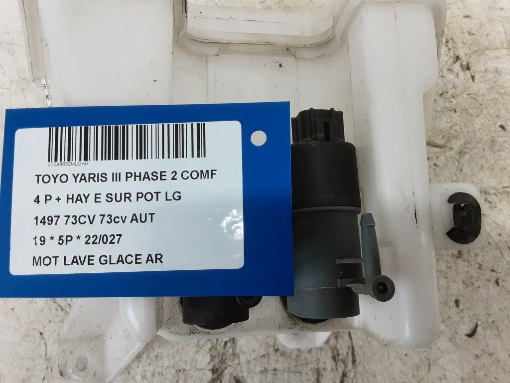 LAVE-GLACE POMPE ARRIÈRE Yaris III (P13) (85330OD121), Utilisé, Toyota