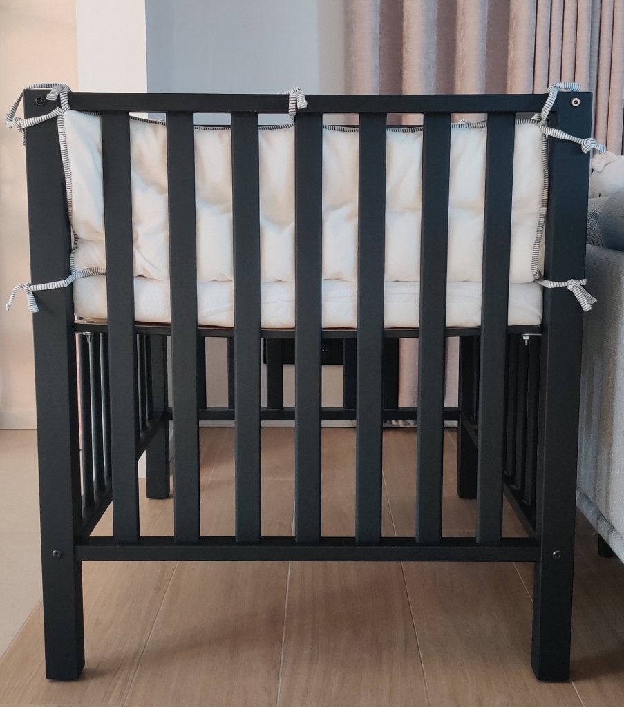 Zwart babypark, Kinderen en Baby's, Ophalen, Zo goed als nieuw, Vierkant, In hoogte verstelbaar