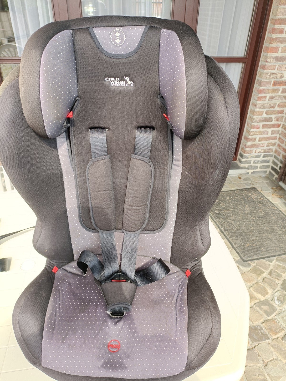 Autostoel Childwheels by Childhome, Autogordel of Isofix, Gebruikt, 9 t/m 36 kg, Ophalen