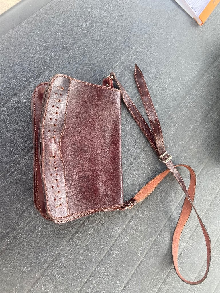 Handtas, Enlèvement, Utilisé, Brun, Sac à main