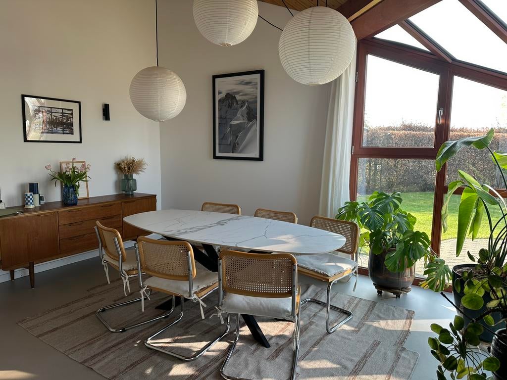 Superbe table de salle à manger en ceramique, Enlèvement, Métal