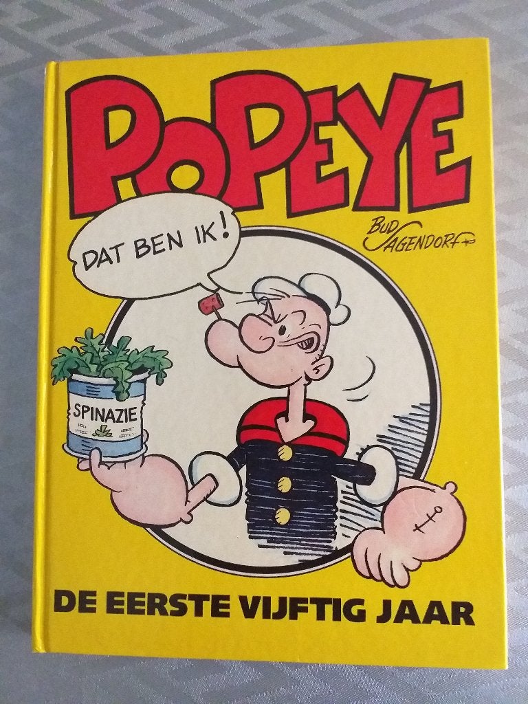 Vintage boek Popeye de eerste 50 jaar, Livres, BD, Une BD, Enlèvement ou Envoi, Utilisé