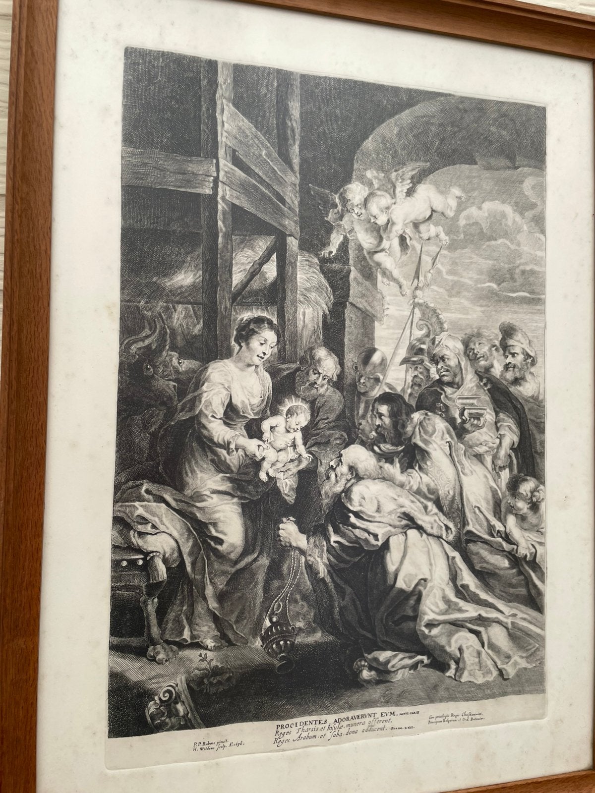 De aanbidding der herders - Lucas Vorsterman (1595-1675), Antiek en Kunst, Ophalen, Gravure