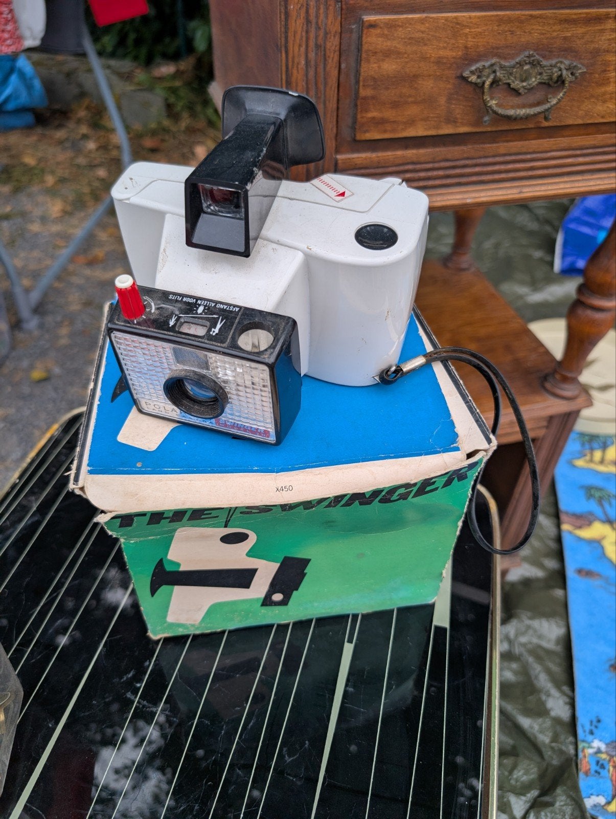 Ancien Polaroïd 'The Swinger ' Model 20, Ophalen