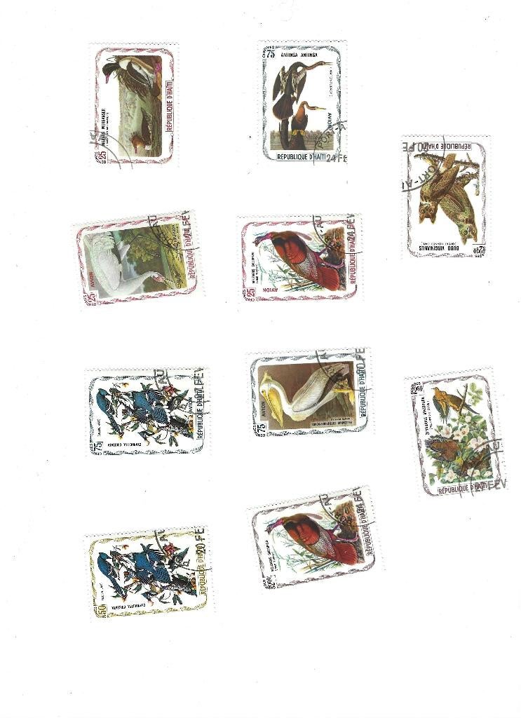 lot zegels vogels, Ophalen of Verzenden