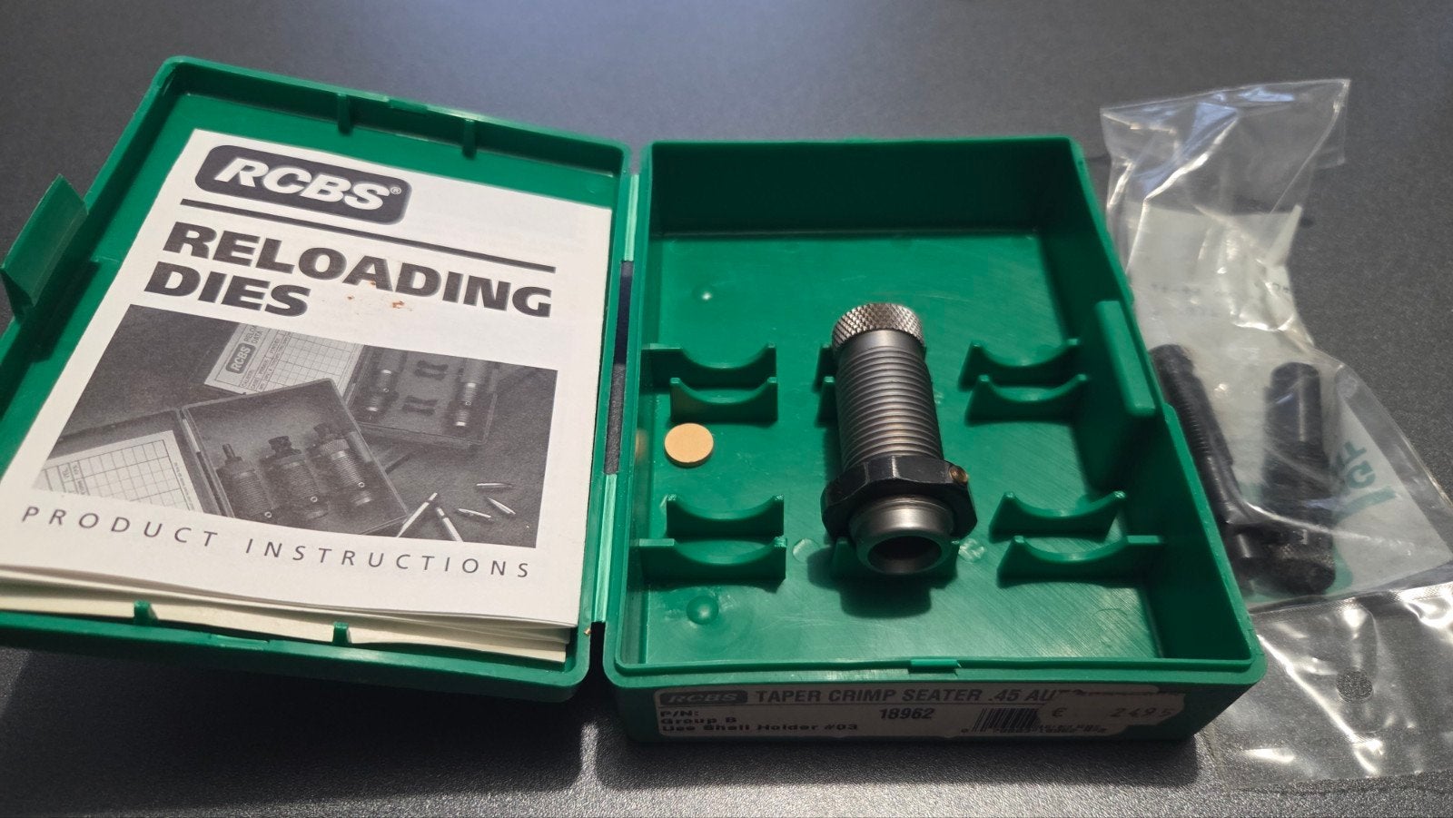 rcbs / gereedschap / TAPER CRIMP SEATER 44 AUTO, Ophalen of Verzenden, Gebruikt