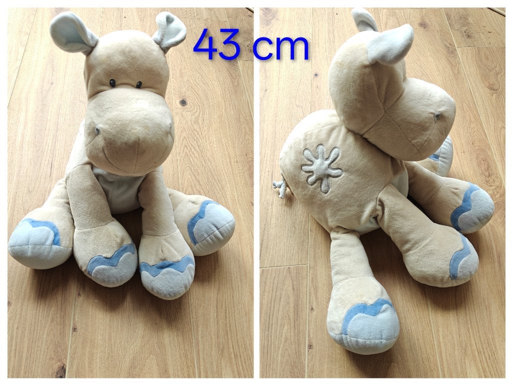 Nijlpaard knuffel 43cm, Ophalen of Verzenden