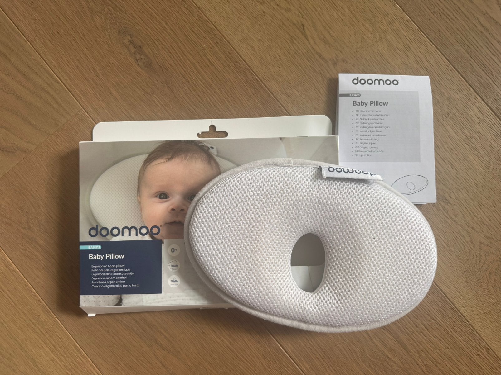 Doomoo baby kussen, Kinderen en Baby's, Kinderkamer | Beddengoed, Zo goed als nieuw, Kussen, Kinderwagen, Wasbaar, Ophalen