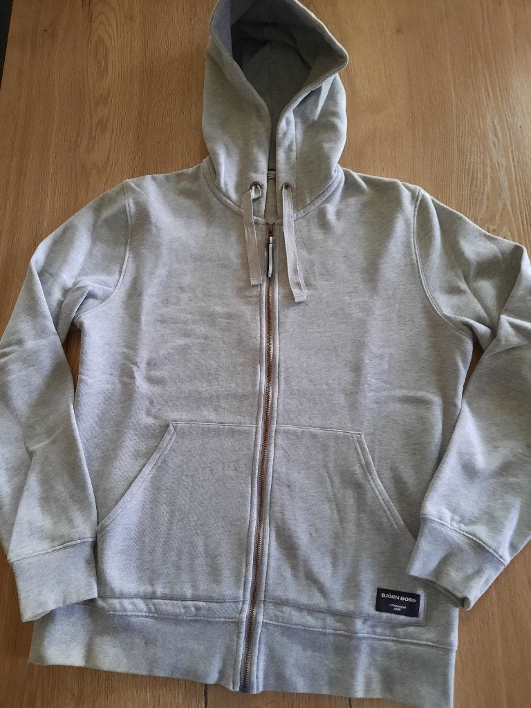 Cardigan, Björn Borg, maat M, Kleding | Heren, Truien en Vesten, Maat 48/50 (M), Ophalen of Verzenden, Zo goed als nieuw, Grijs