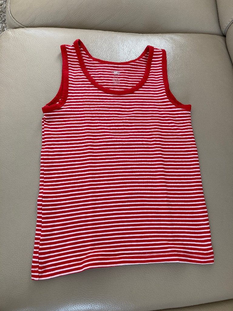 Gestreept onderhemdje zonder mouwen, Woody, maat 116, 6 jaar, Nacht- of Onderkleding, Ophalen of Verzenden, Zo goed als nieuw