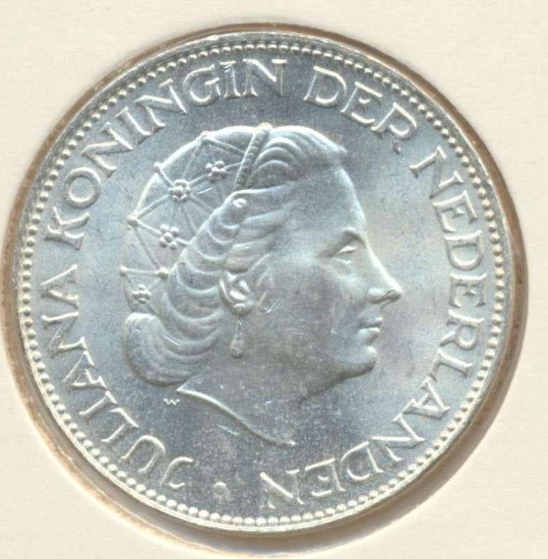 Nederland 2,5 Gulden Juliana zilver (willekeurig jaartal), Ophalen of Verzenden, Zilver