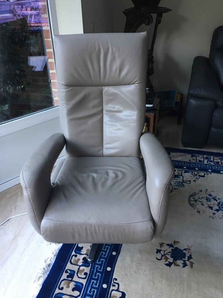 Fauteuil relax cuir, Utilisé, Cuir