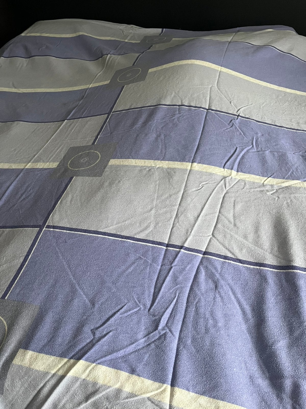 Donsovertrek flanel van dormisette, Ophalen, Blauw, Dekbedovertrek, Tweepersoons