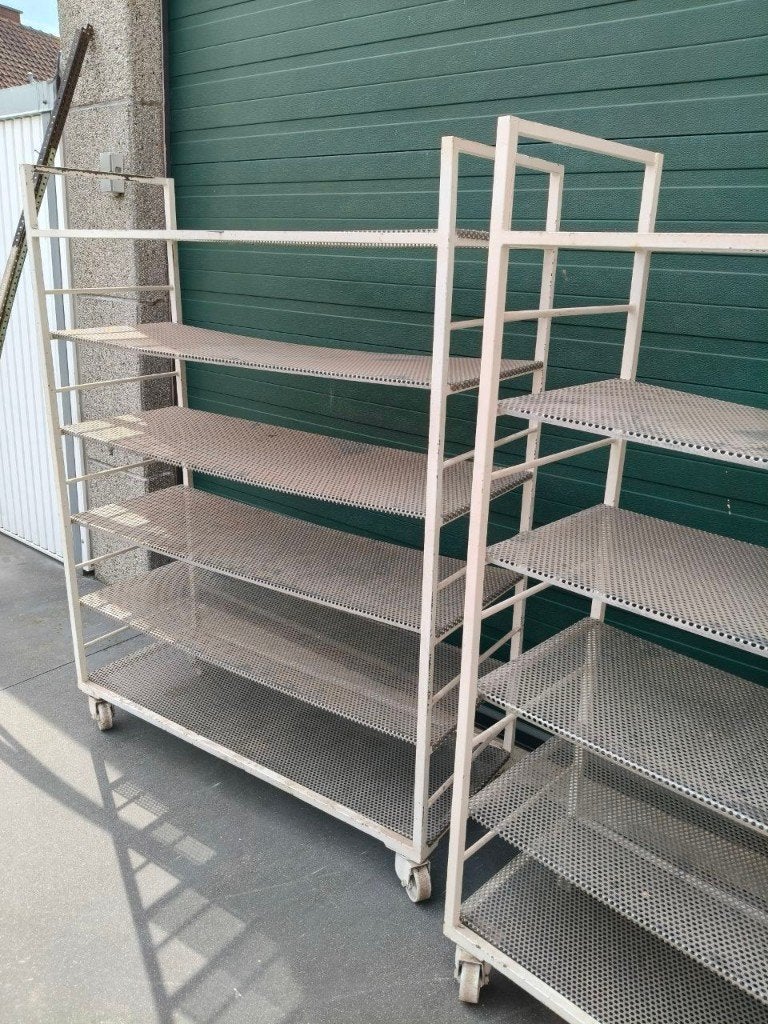 chariot avec plaques perforées en inox, Enlèvement, Utilisé