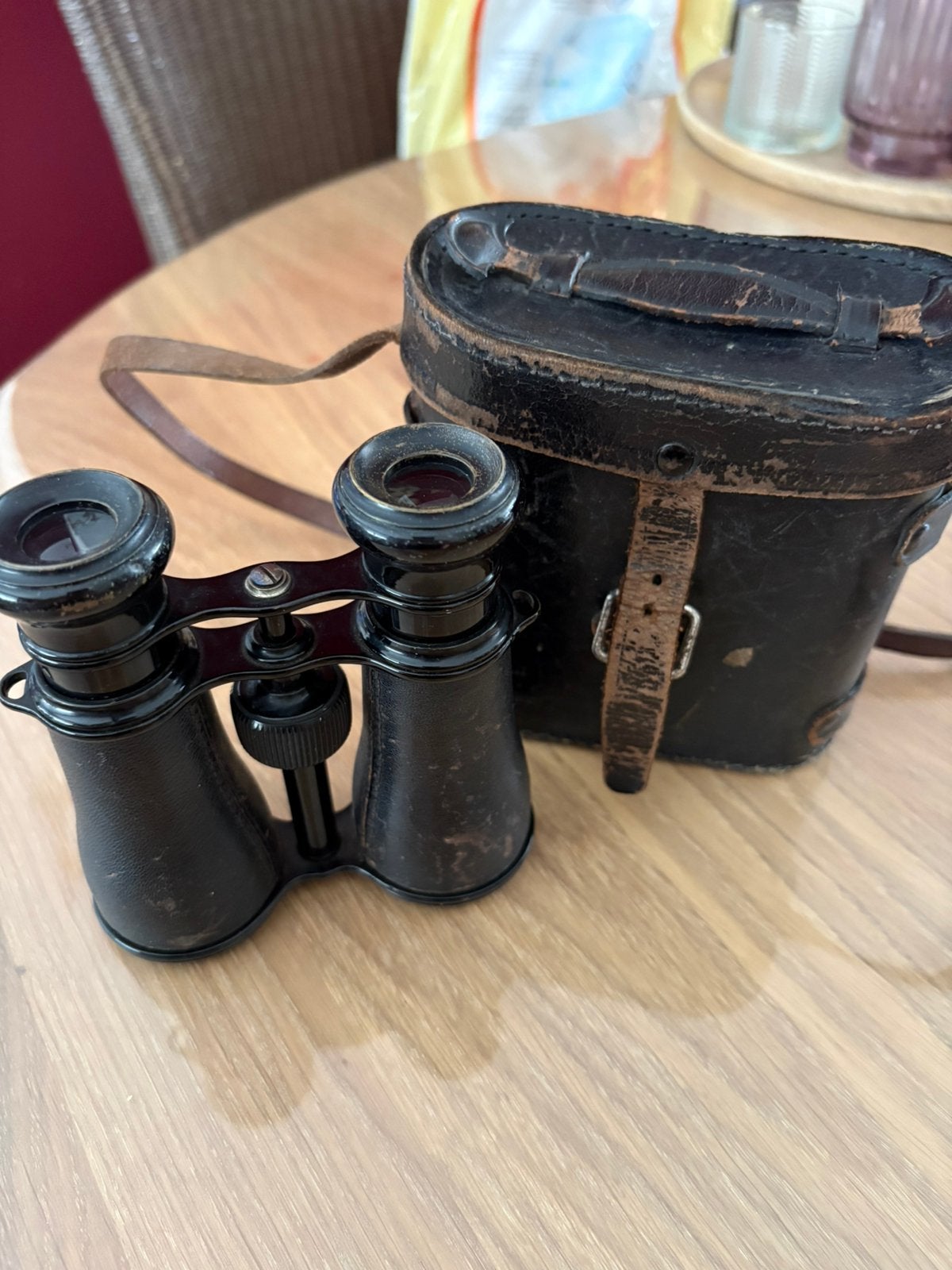 Jumelles vintage, Enlèvement, Utilisé, Avec housse ou sac