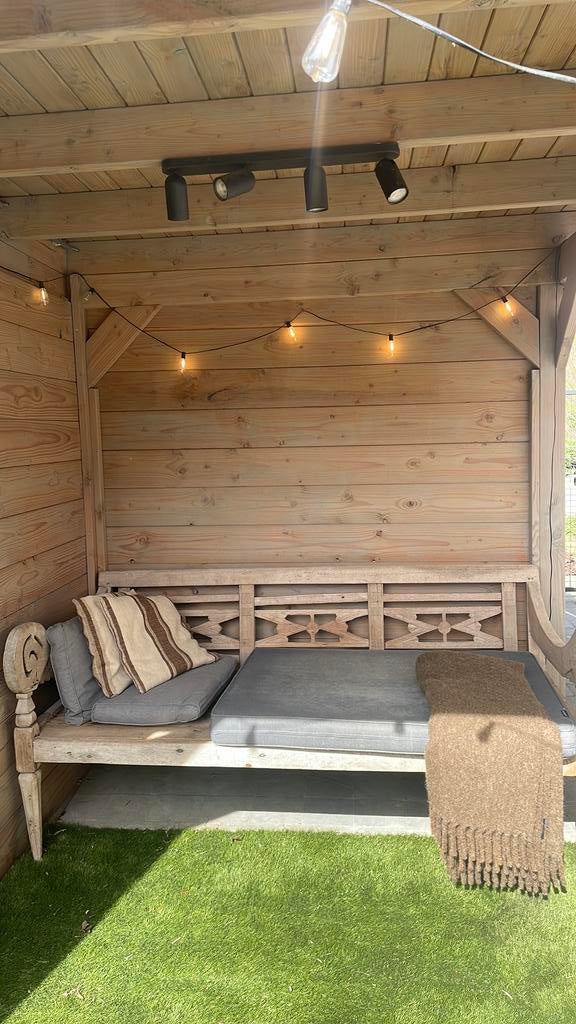 Zeer groot daybed - slaapbank hout stoer sober, Enlèvement, Comme neuf, Bois