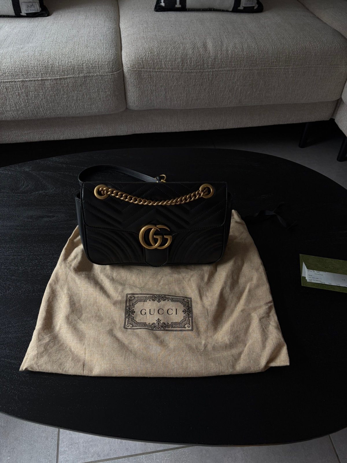 Gucci GG Marmont Small Shoulder bag - Zeer goede staat, Ophalen of Verzenden, Zo goed als nieuw, Zwart