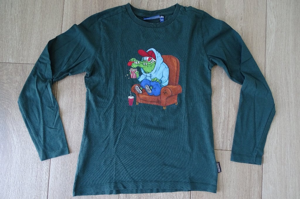 Groene longsleeve Someone maat 140, Kinderen en Baby's, Gebruikt, Ophalen of Verzenden, Someone, Shirt of Longsleeve