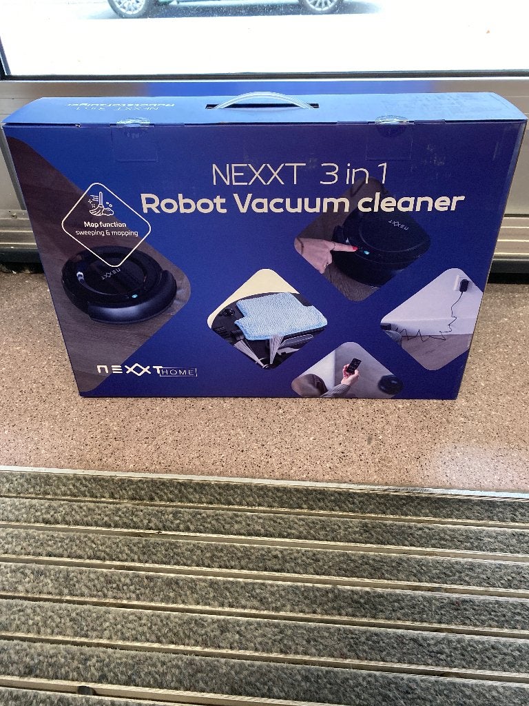 Robot Vacuüm cleaner Nexxt 3 in 1, Ophalen, Nieuw, Combi-reiniger, Overige merken