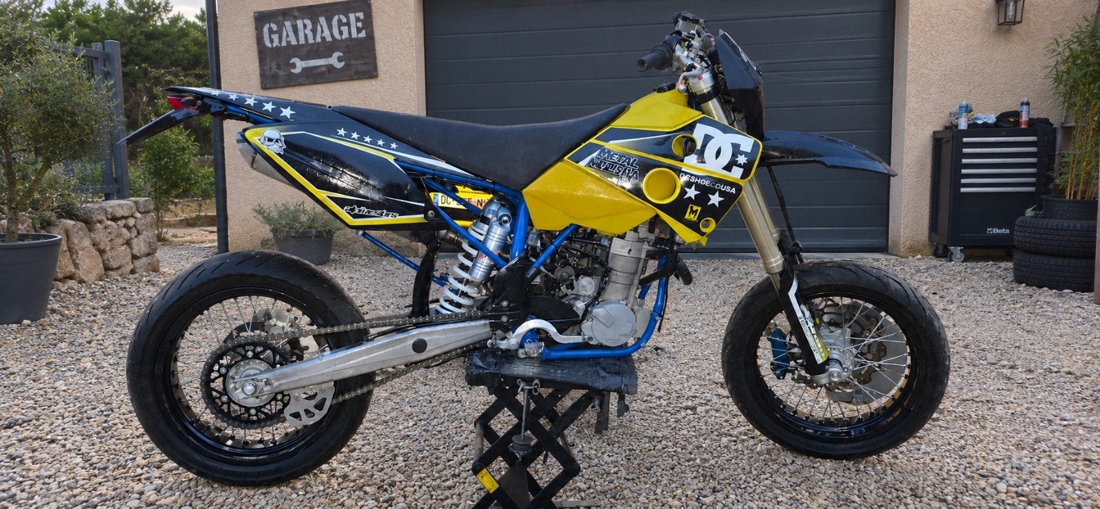 550 husaberg (racing parts), Ophalen
