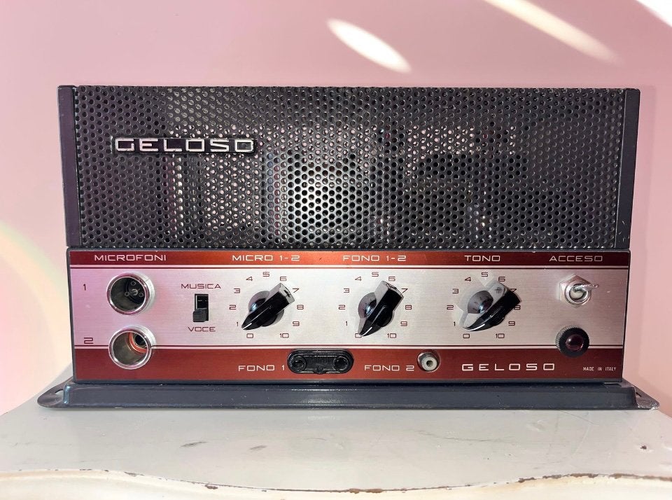 Vintage Geloso G.1/1020-A Buizenversterker - Voor Gitaar, Muziek en Instrumenten, Ophalen of Verzenden, Zo goed als nieuw, Gitaar