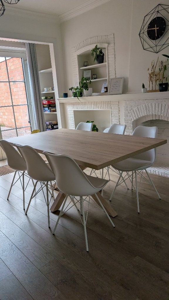 Kave Home Argo Eettafel, 150 à 200 cm, Cinq personnes ou plus, Comme neuf, 100 à 150 cm