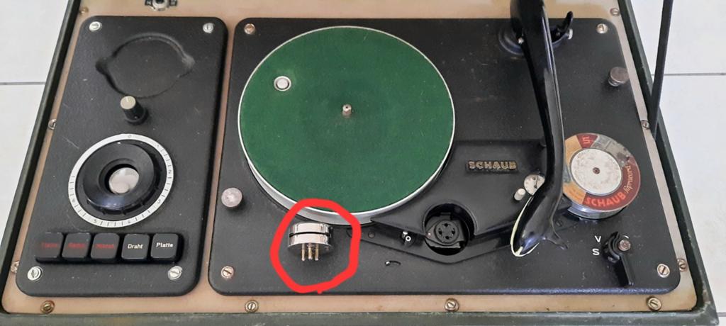 GEZOCHT ...  kop voor draadrecorder/player SCHAUB, Audio, Tv en Foto, Bandrecorder, Ophalen