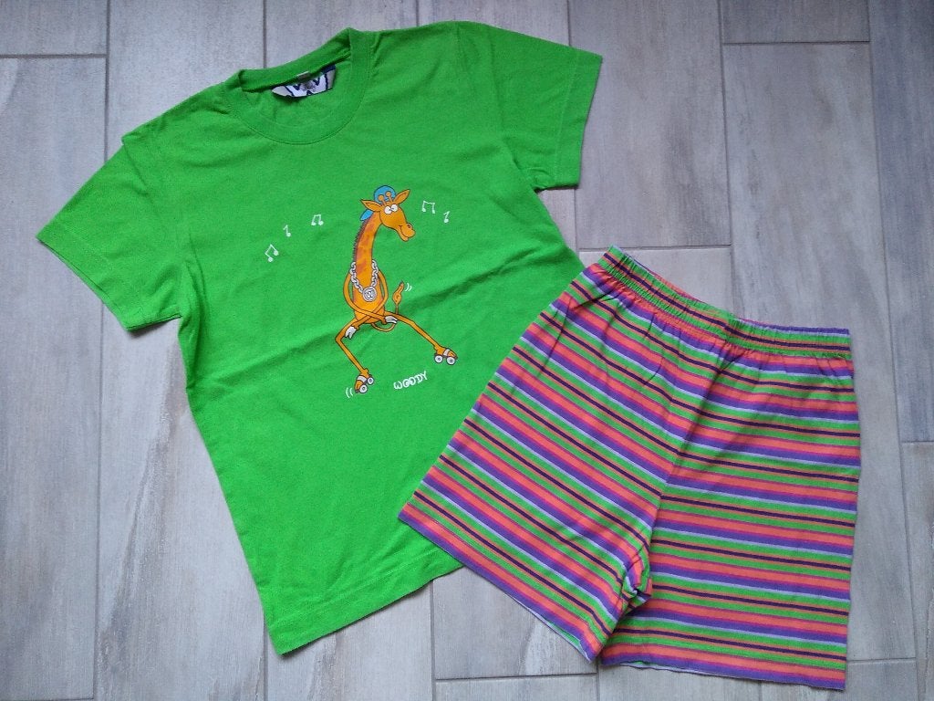 ★ M128 - Zomerpyjama Woody thema giraf, Nacht- of Onderkleding, Ophalen of Verzenden, Zo goed als nieuw, Jongen