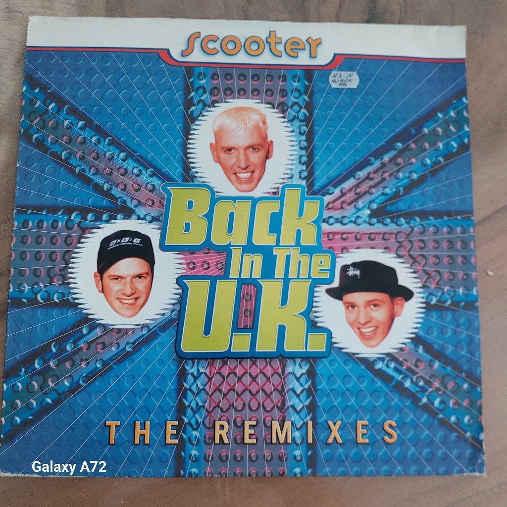 scooter back in the uk 12 inch maxi, Cd's en Dvd's, Vinyl | Dance en House, Hardcore, Ophalen of Verzenden, Zo goed als nieuw