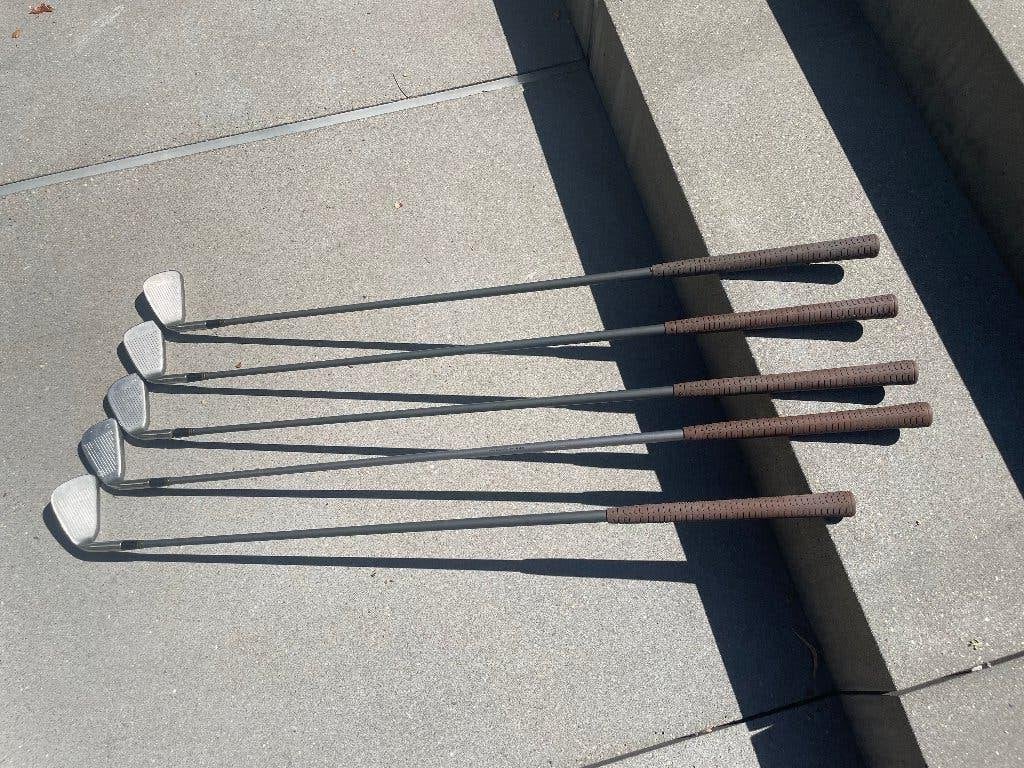 5 golfclubs met extra lengte shaft S-3-5-7-9, Ophalen, Gebruikt