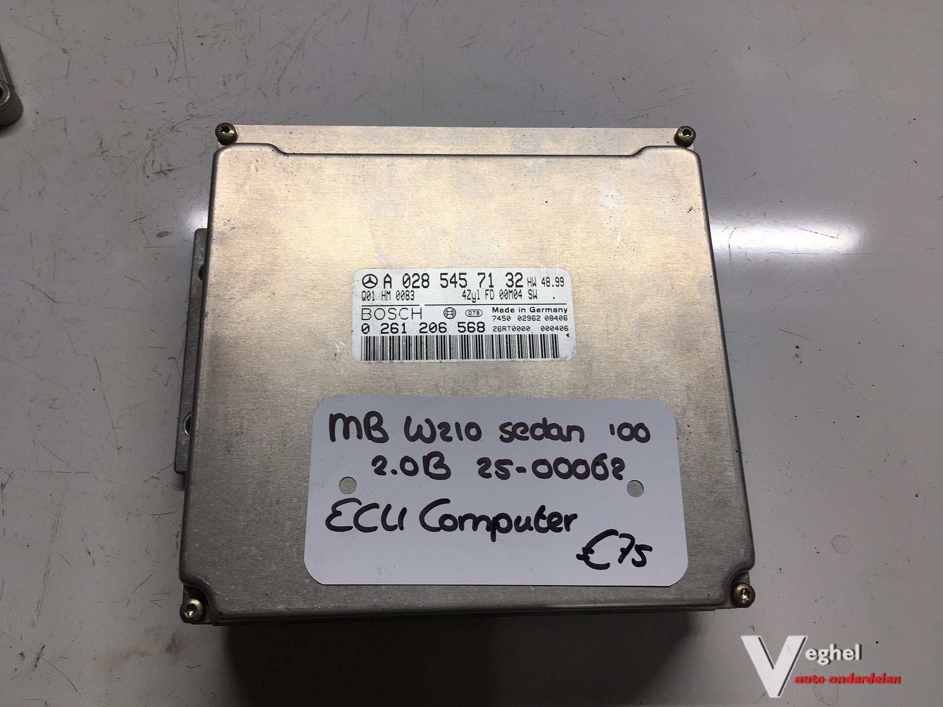Mercedes W210 sedan 2.0 Benzine 2000 2500062   ECU A 028 545, Gebruikt, -, -, Ophalen of Verzenden