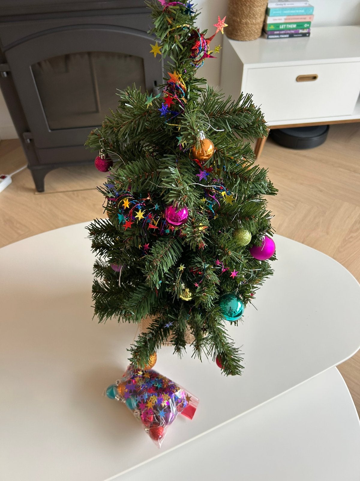 Mini kerstboompje gedecoreerd, Enlèvement, Comme neuf