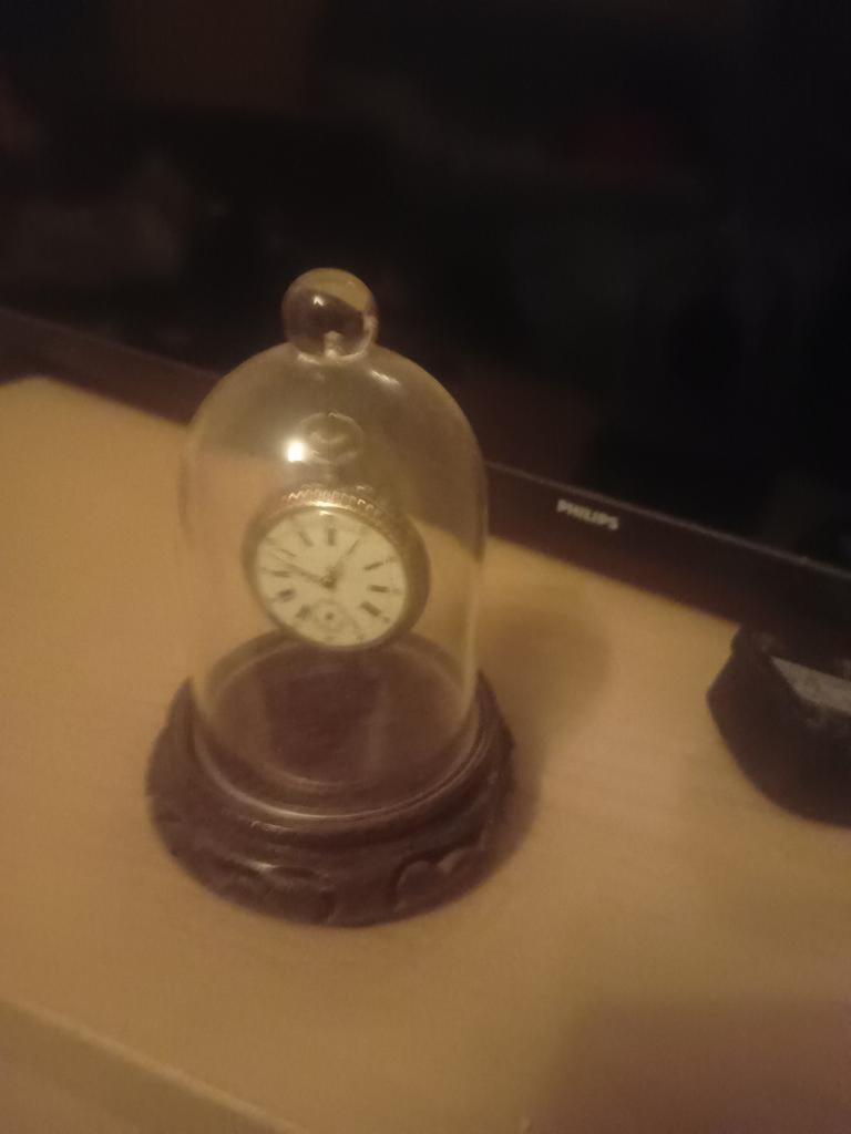 Uniek klokje onder glazen stolp, Huis en Inrichting, Ophalen