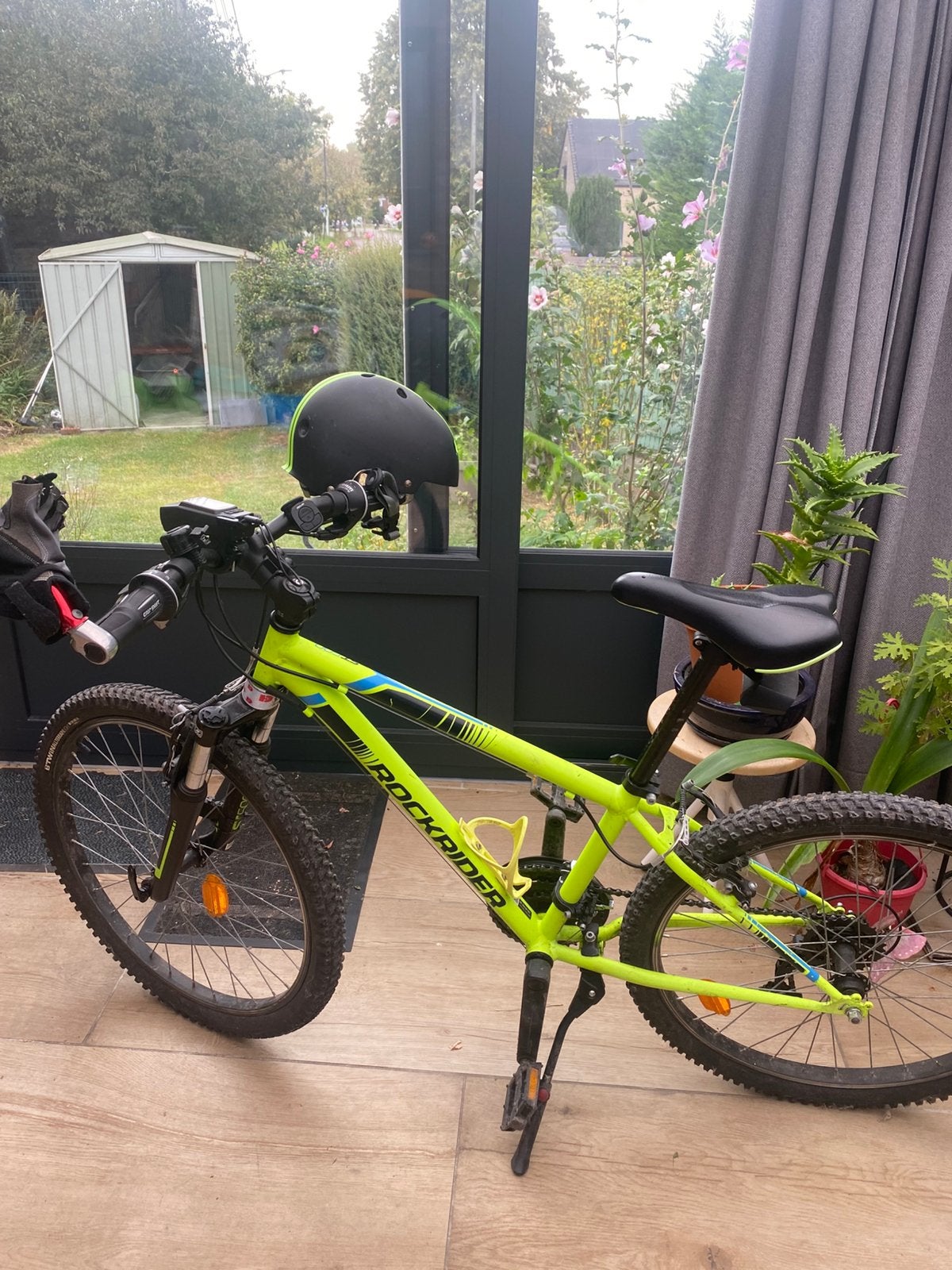 Vtt 500/24     9/12 ans jaune fluo, Repose-pieds, Enlèvement, 20 à 24 pouces, Acier