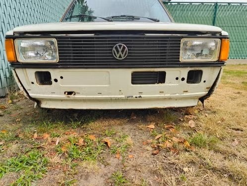 Vw Jetta Mk1 L 1980, Auto's, Voorwielaandrijving, Stof, 4 cilinders, Wit