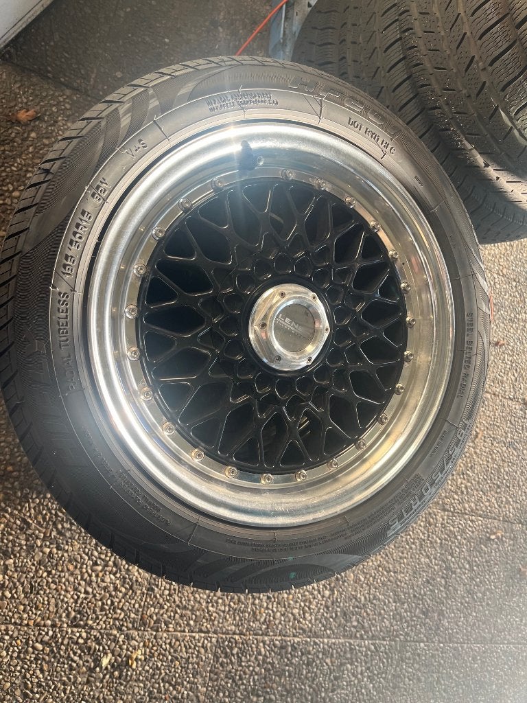 Vw golf 1 BBS VELGEN SET, Ophalen, Gebruikt, Personenwagen, Banden en Velgen