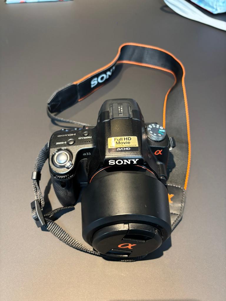 Sony alpha a-33, Audio, Tv en Foto, Fotocamera's Digitaal, Ophalen, 14 Megapixel, Gebruikt, Spiegelreflex