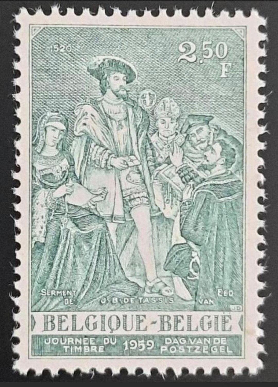 België: OBP 1093 ** Dag van de postzegel 1959., Frankeerzegel, Ophalen of Verzenden, Zonder stempel, Postfris