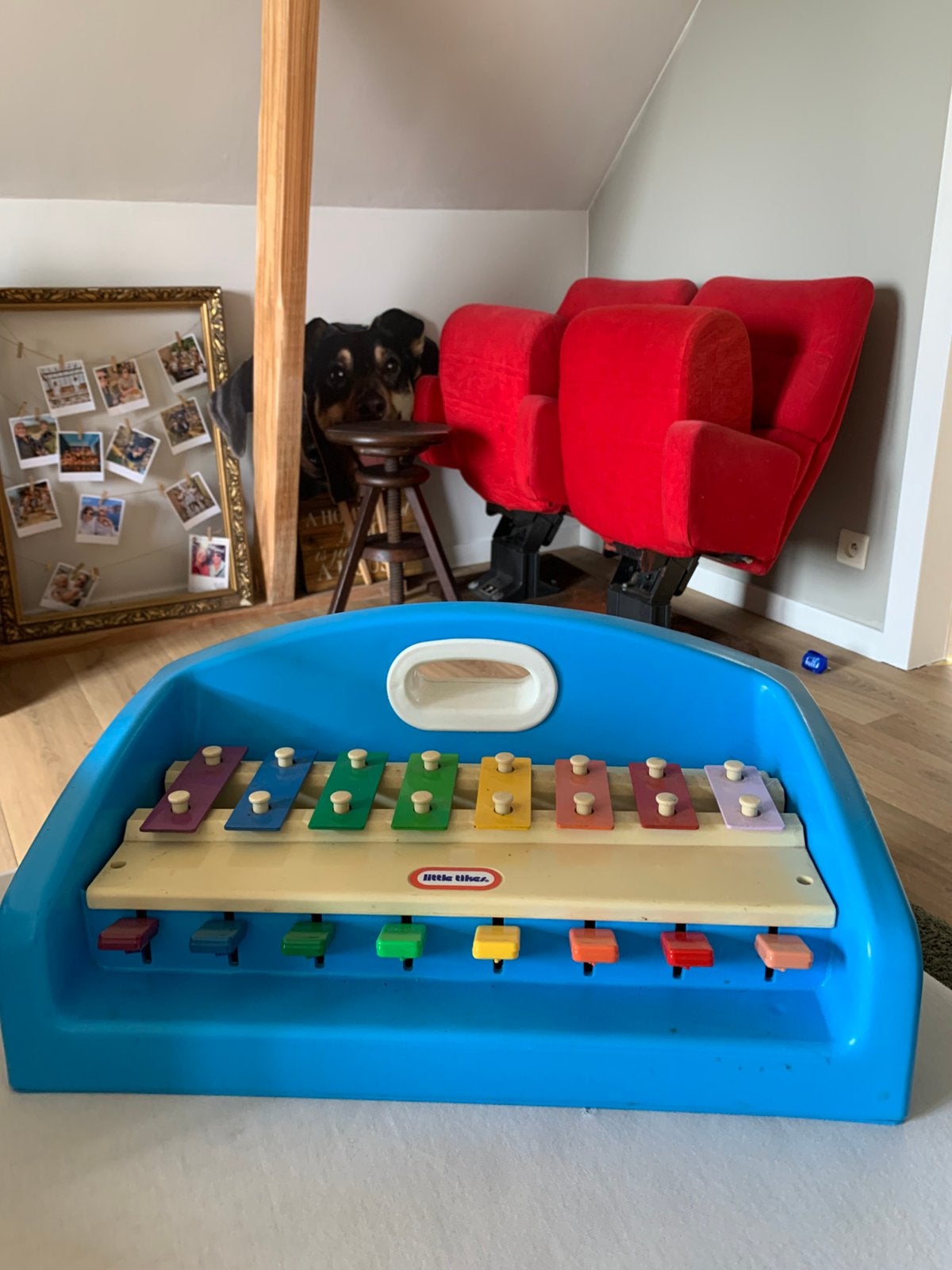 Vintage 1985 Little Tikes Tap-A-Tune Blue Piano Xylophone, Enlèvement ou Envoi, Comme neuf