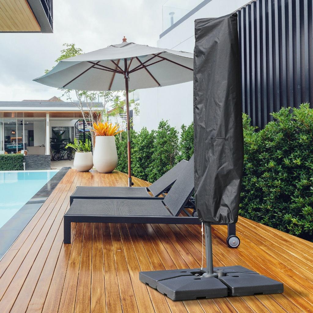 Beschermhoes voor parasol Ø300cm Zwart, Tuin en Terras, Overige typen, Nieuw, Ophalen of Verzenden