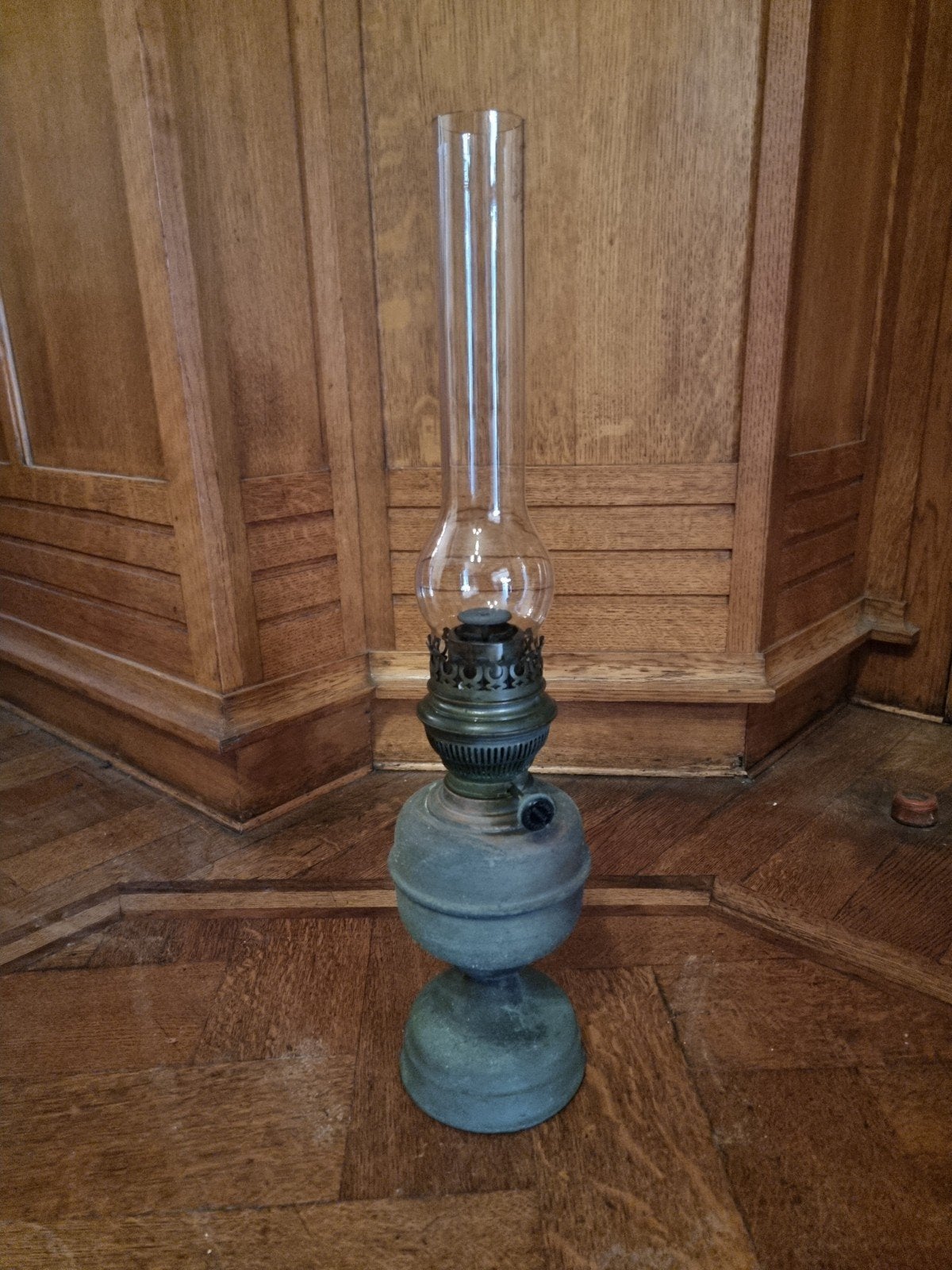 Oude olielamp, Ophalen