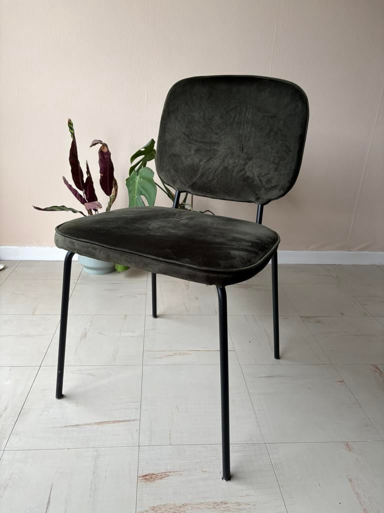 2 fluwelen stoelen van Westwing, Ophalen, Zo goed als nieuw, Zwart, Twee