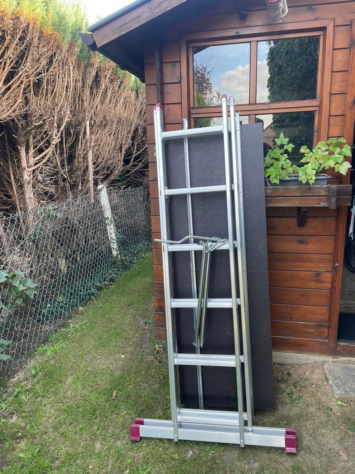 Échafaudage pliant 168cm, Bricolage & Construction, Pliable ou rétractable/escamotable, Moins de 2 mètres, Comme neuf, Échelle