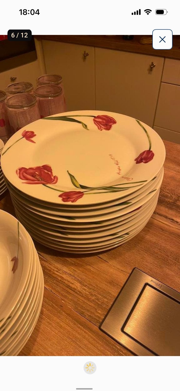 Servuce de table : Coquelicots, Enlèvement