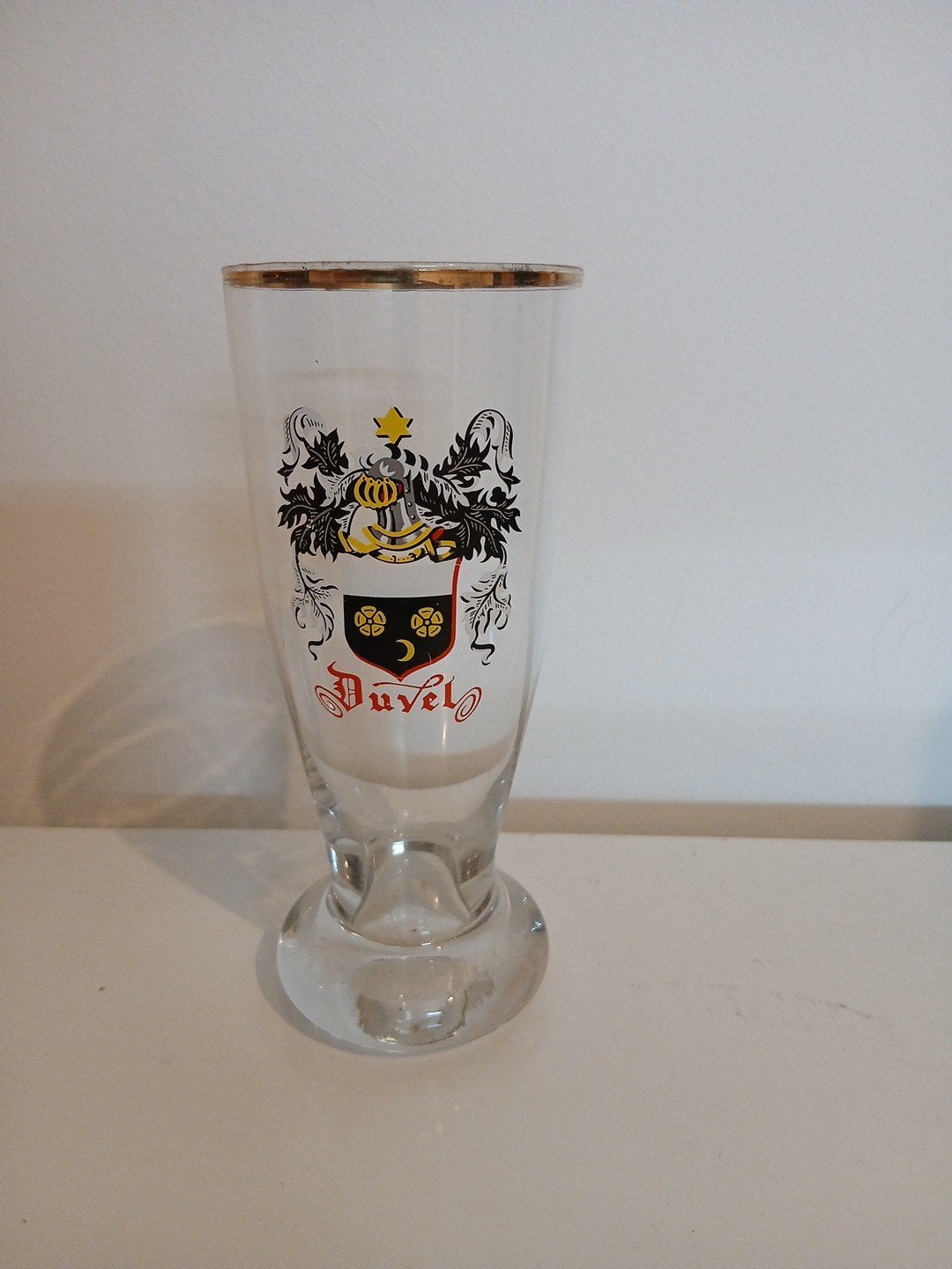 Duvel glas moortgat bolle voet zeldzaam., Collections, Enlèvement ou Envoi, Neuf, Verre ou Verres, Duvel