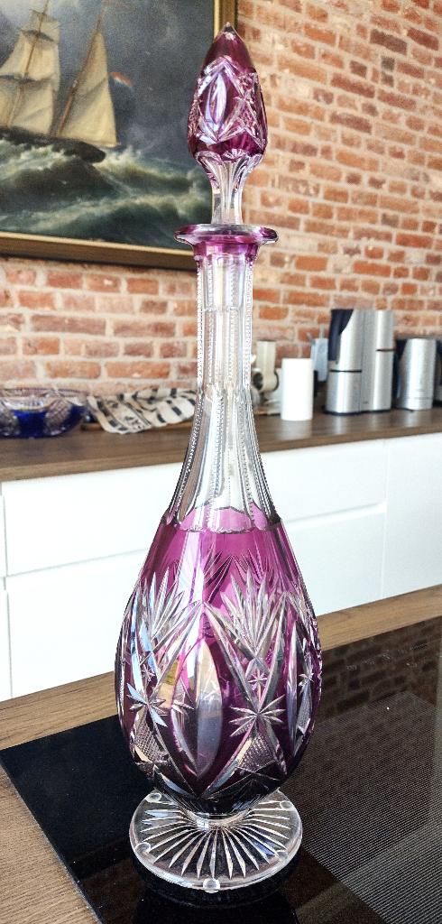 Val Saint Lambert grote kruik BALMORAL 1908, Antiek en Kunst, Antiek | Glaswerk en Kristal, Ophalen of Verzenden