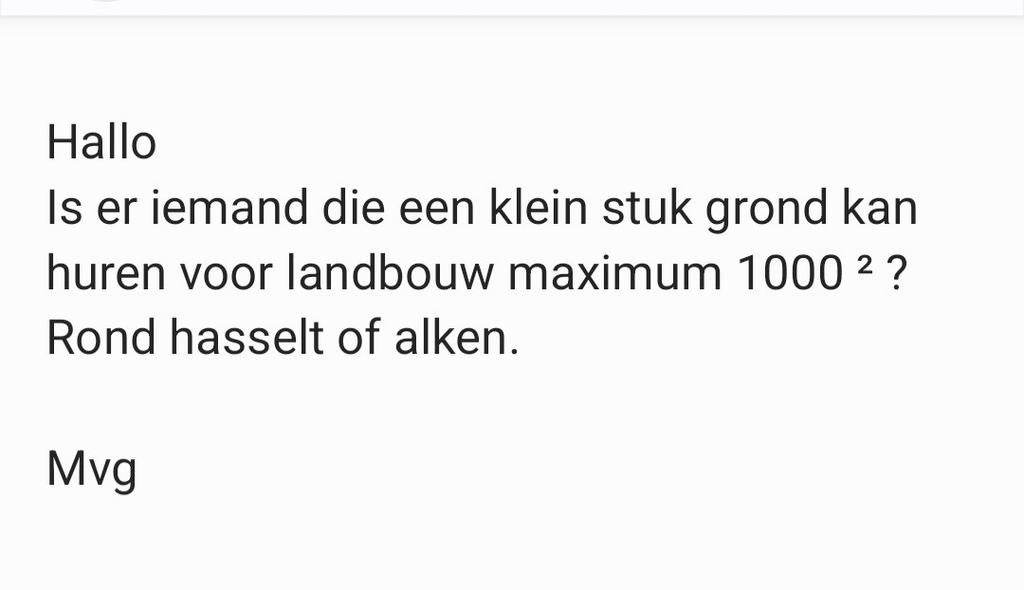 Landbouw