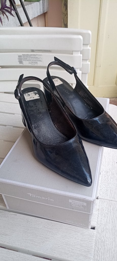 Sandales Tamaris femme, Tamaris, Comme neuf, Enlèvement, Noir