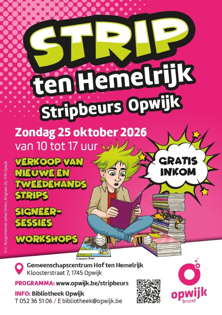 Stripverhalenbeurs Opwijk op 25 oktober 2026, Boeken, Meerdere stripboeken, Ophalen, Zo goed als nieuw