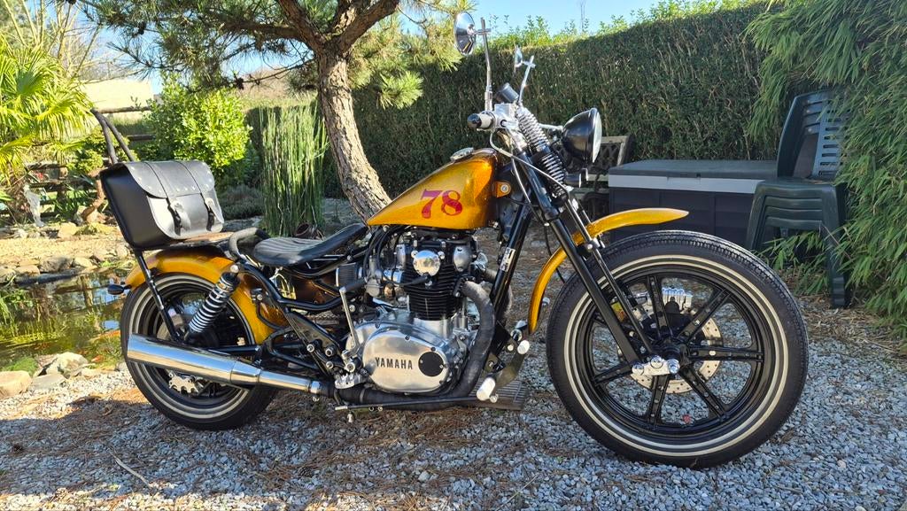 XS 650 Bobber 1978, Préparation complète, Look radical, Motoren, 2 cilinders, Occasion, Particulier, 650 cc